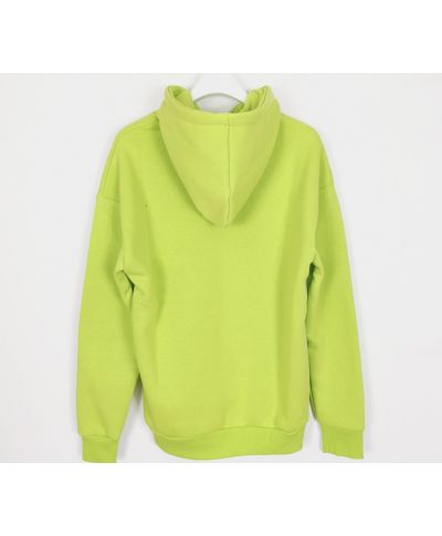 Felpa con capuccio, verde fluo - Immagine Simpatica di Monna Lisa