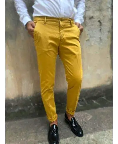 Pantaloni uomo - Senape - Chino - Paul Miranda