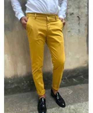 Pantaloni uomo - Senape - Chino - Paul Miranda