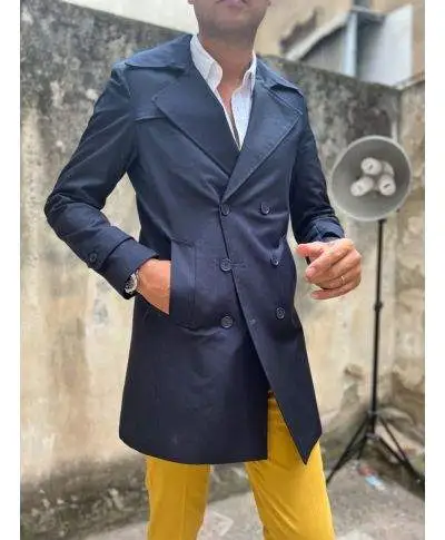 Trench uomo, Blu - Dopiopetto - Paul Miranda