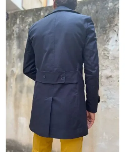 Trench uomo, Blu - Dopiopetto - Paul Miranda