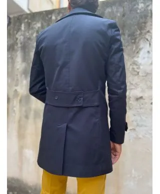 Trench uomo, Blu - Dopiopetto - Paul Miranda