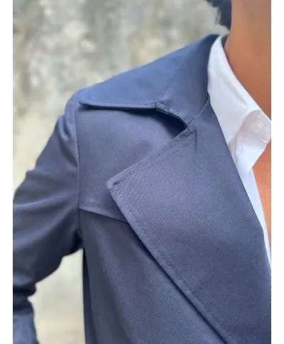 Trench uomo, Blu - Dopiopetto - Paul Miranda