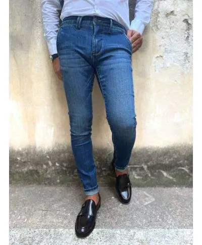 Jeans uomo - Skinny - Tasca america - Key Jey