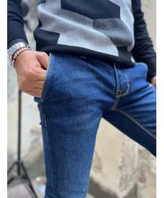 Jeans uomo - Tasca america - Slim - Key Jey