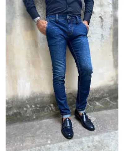 Jeans uomo - Tasca america - Slim - Key Jey
