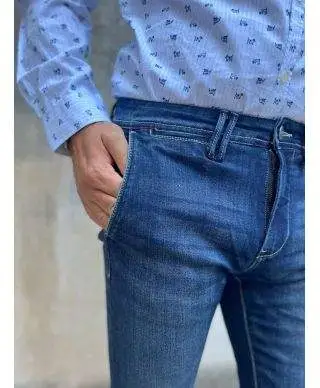 Jeans uomo - Blu - Skinny - Key Jey