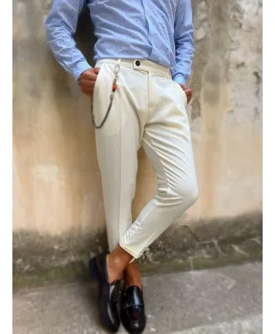 Pantaloni bianchi - Cropped
