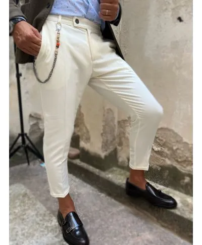 Pantaloni bianchi - Cropped