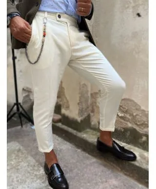 Pantaloni bianchi - Cropped