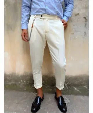 Pantaloni bianchi - Cropped