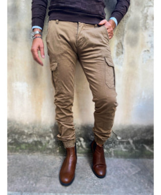 Pantaloni cargo - Beige - Key Jey