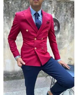 Giacca uomo, doppiopetto - Bordeaux