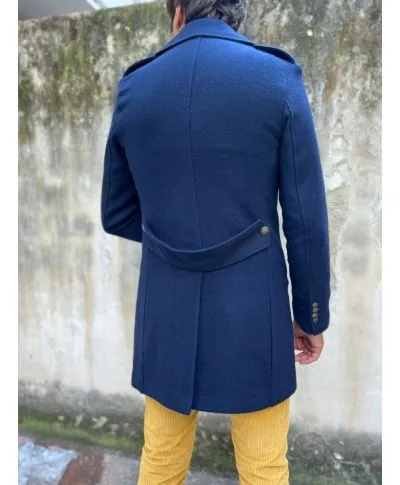 Cappotto uomo doppiopetto - Blu - Paul Miranda