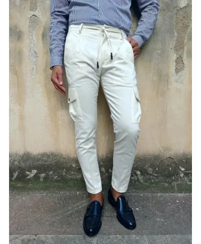 Pantaloni con tasconi - Bianchi - Paul Miranda
