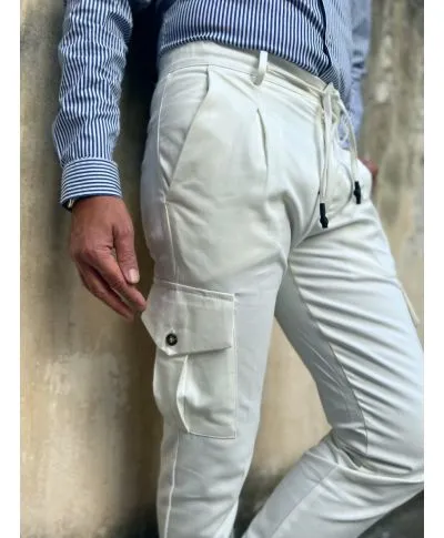 Pantaloni con tasconi - Bianchi - Paul Miranda