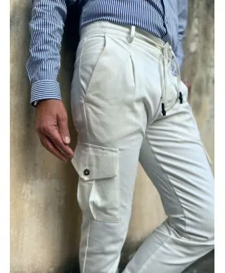 Pantaloni con tasconi - Bianchi - Paul Miranda