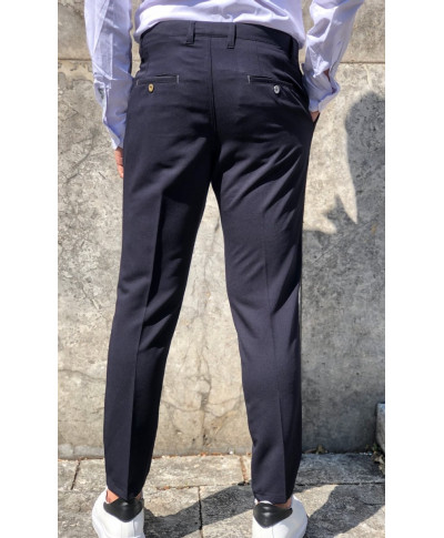Pantaloni uomo Elegante - Blu - Gean Luc Paris