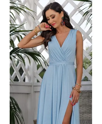 Vestito da cerimonia - Azzurro - Luna