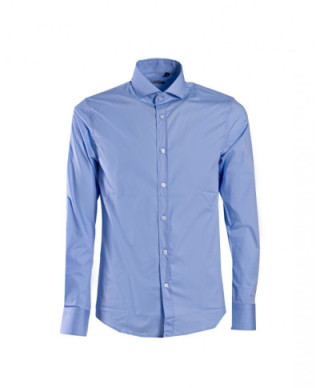 Camicia azzurra - Collo francese - Paul Miranda