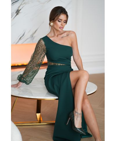 Vestito monospalla a sirena - Mimi - Vestiti per compleanni, lauree e battesimi - Gogolfun.it