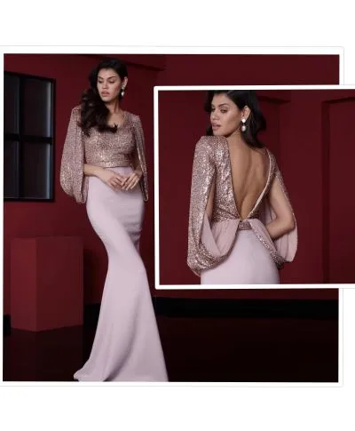 Vestito Laddy a sirena - Lungo - Abito rosa