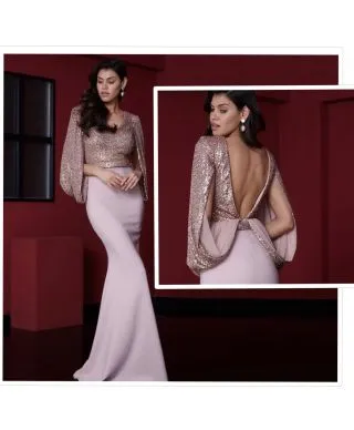 Vestito Laddy a sirena - Lungo - Abito rosa