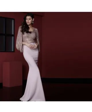 Vestito Laddy a sirena - Lungo - Abito rosa