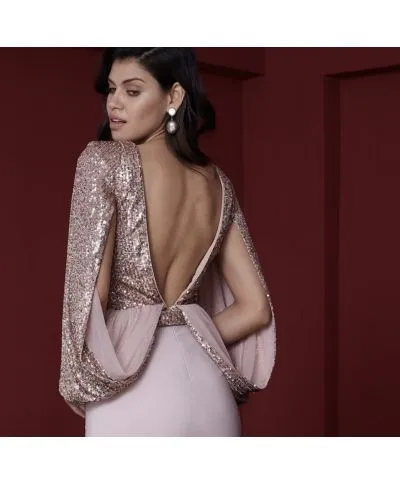 Vestito Laddy a sirena - Lungo - Abito rosa