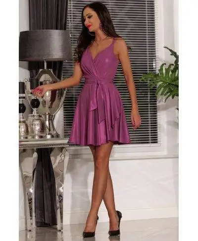 Vestito corto elegante - Rosa - Paula