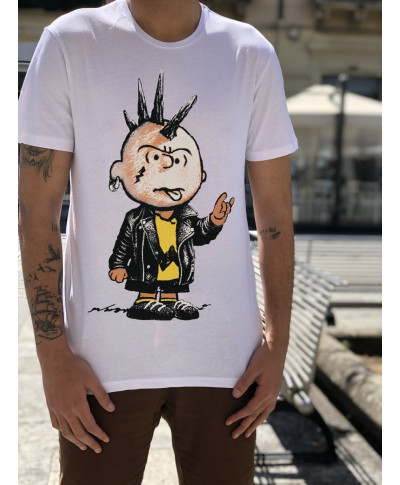 Maglietta uomo - T shirt Charlie Brown - Girocollo -