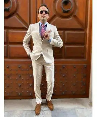 Abito uomo - Beige - Tom - Abiti uomo da matrimonio - Gogolfun.it