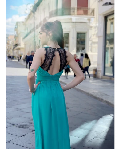 Vestito verde tiffany - Tuwe - Abito lungo Jojo
