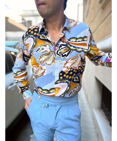 Camicia uomo - Fantasia floreale - Hawaii
