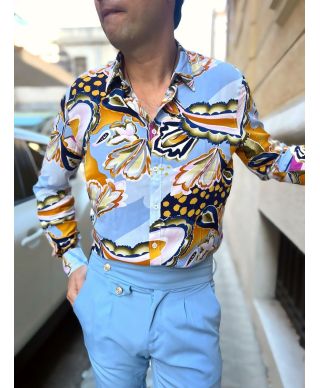 Camicia uomo - Fantasia floreale - Hawaii