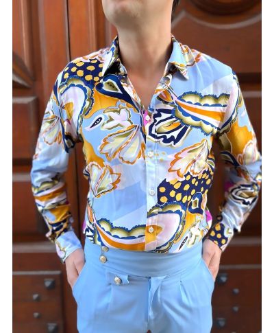 Camicia uomo - Fantasia floreale - Hawaii