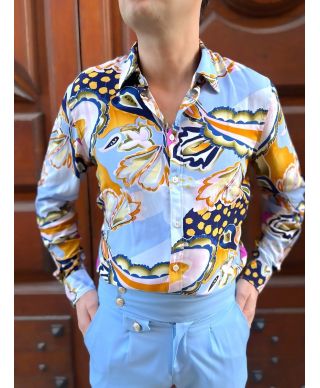 Camicia uomo - Fantasia floreale - Hawaii
