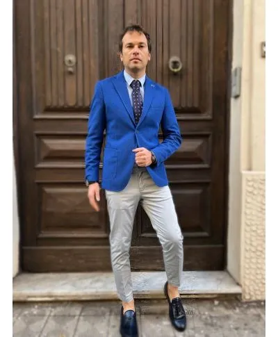 Pantaloni uomo - Chino - Grigio perla - Paul Miranda