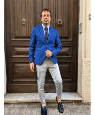 Pantaloni uomo - Chino - Grigio perla - Paul Miranda