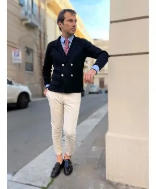 Pantaloni uomo - Beige chiaro - Chino - Paul Miranda