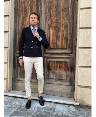 Pantaloni uomo - Beige chiaro - Chino - Paul Miranda