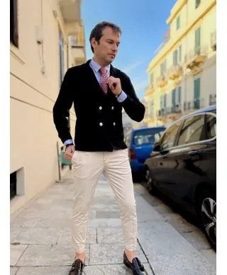 Pantaloni uomo - Beige chiaro - Chino - Paul Miranda