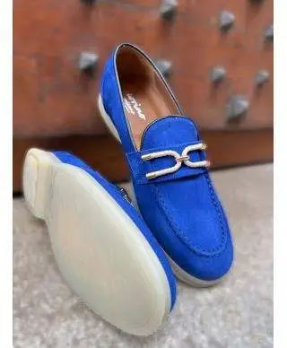 Mocassini uomo - Blu - Vera pelle - Made in Italy
