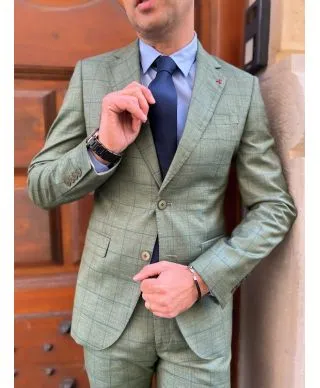 Abito uomo - A quadri - Verde