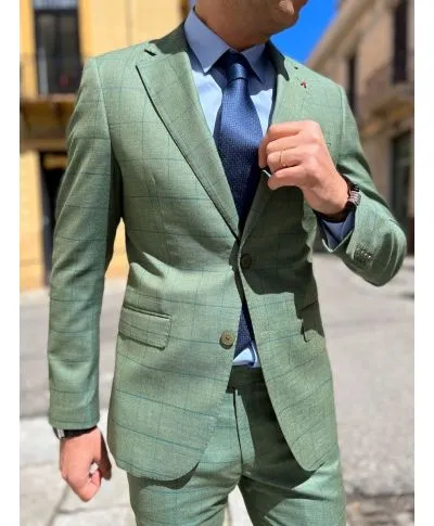 Abito uomo - A quadri - Verde