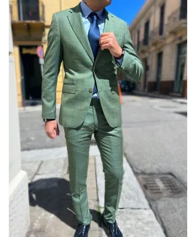 Abito uomo - A quadri - Verde