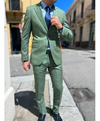 Abito uomo - A quadri - Verde