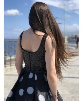 Vestito lungo Dress - Abito a pois - ELegante