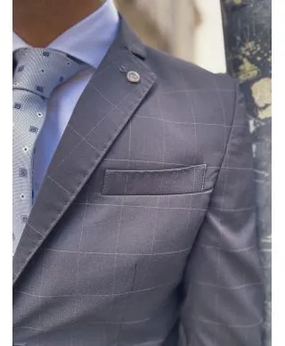 Abito uomo nero - A quadri - Paul Martin