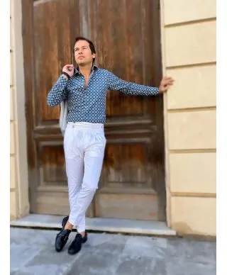 Camicia in jeans - Ricamata - Paul Martin